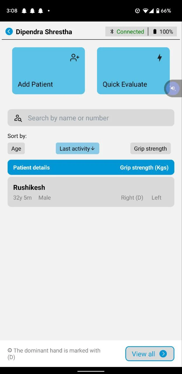 MSAT (Muscle Strength Tool) screenshot